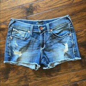 Ariat Women's Distressed Blue Jean Shorts